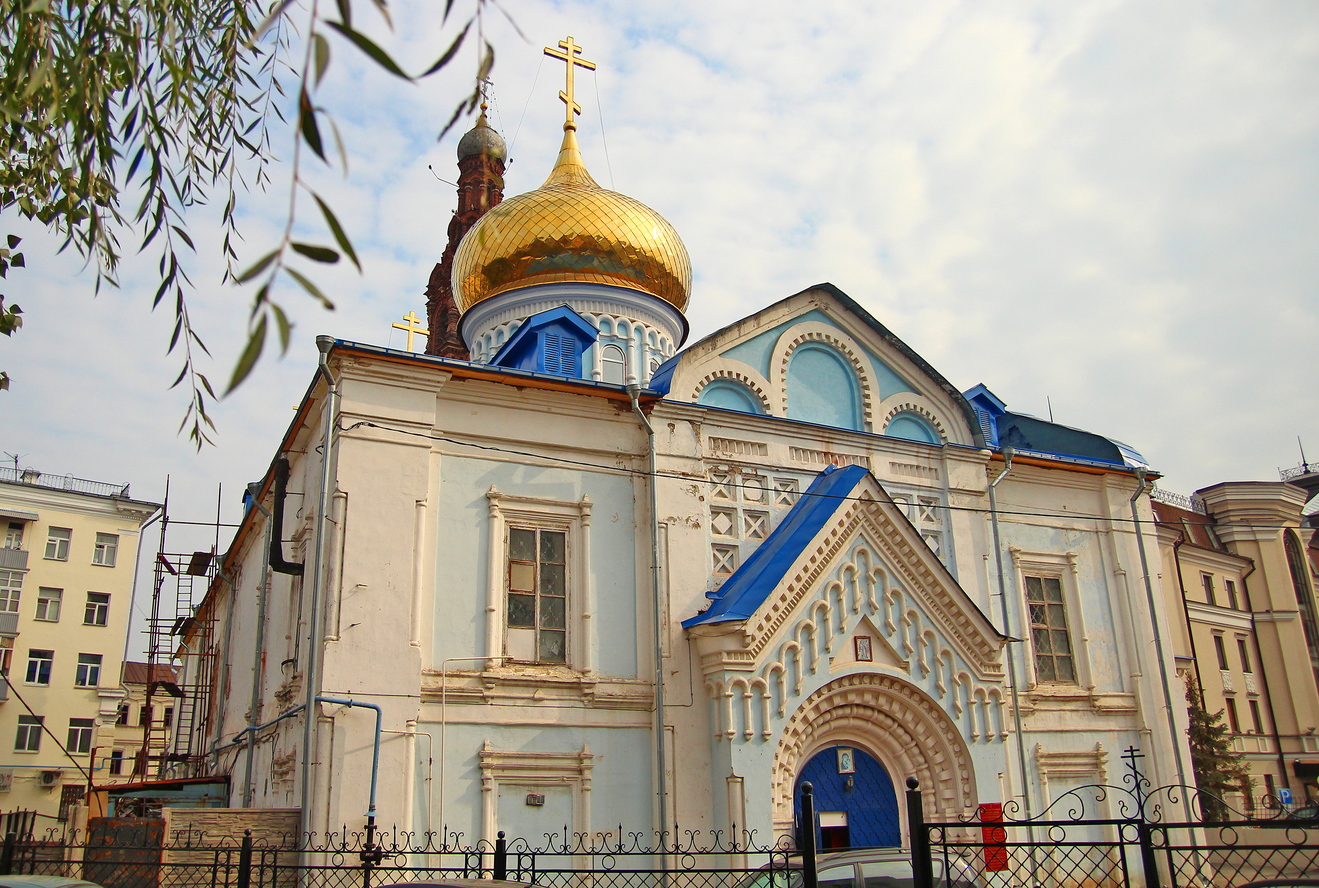 Приход казанской. Колокольня Богоявленского собора Казань.