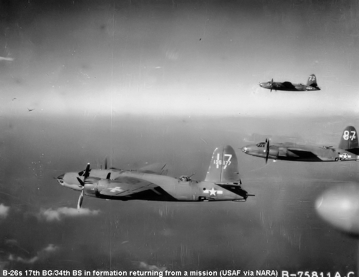 File:34th Bombardment Squadron 17th BG B-26 Marauders - about 1943.png