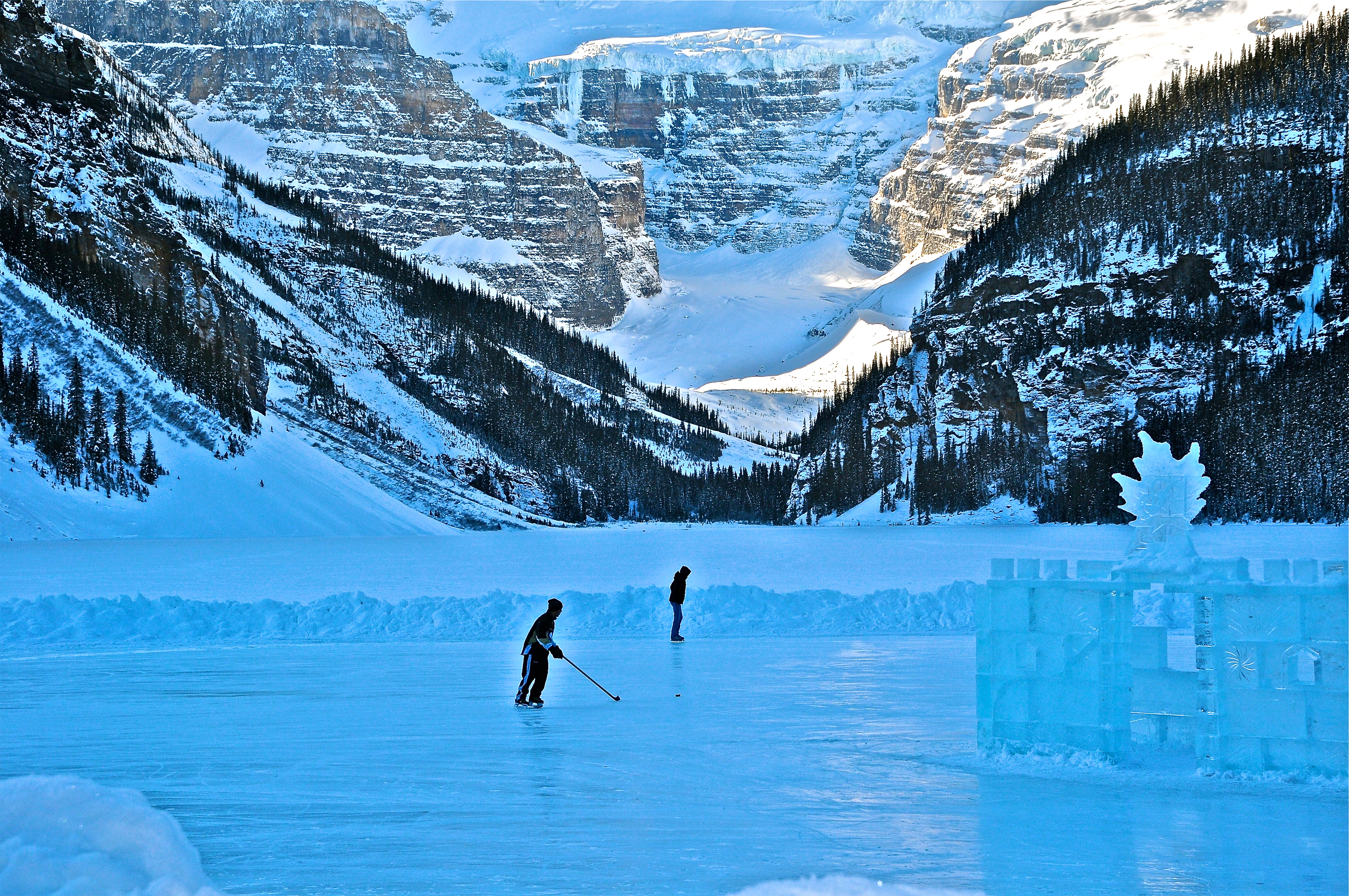 frozen lake