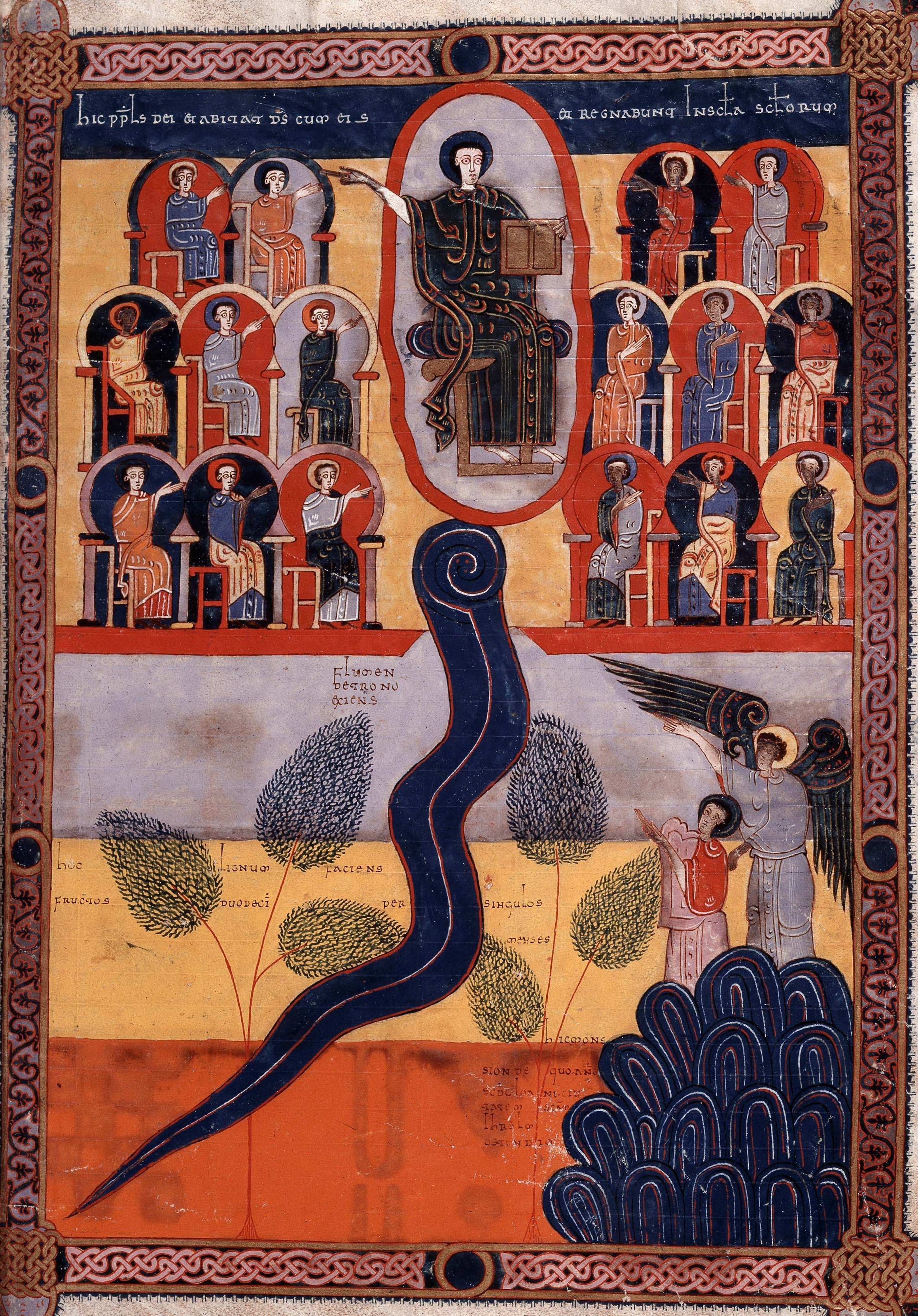 The New Jerusalem and the River of Life, Beatus de Facundus, 1047
