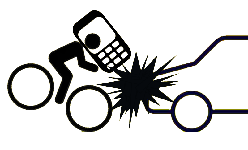 bicycle accident clipart