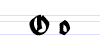 Uppercase and lowercase O in Fraktur