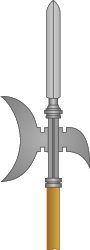 File:Imperial Russian Army cold weapon OR-6 - Halberd (1719-1731).png