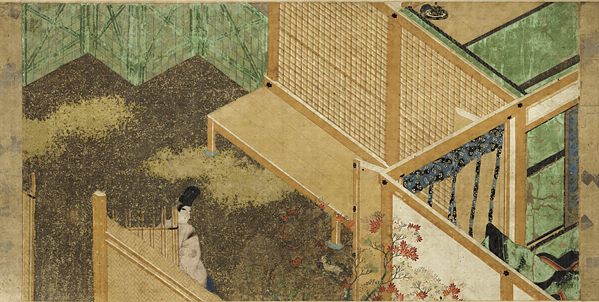 Kubo version (using Tsukuri-e technique), Ise Monogatari Emaki, 14th century