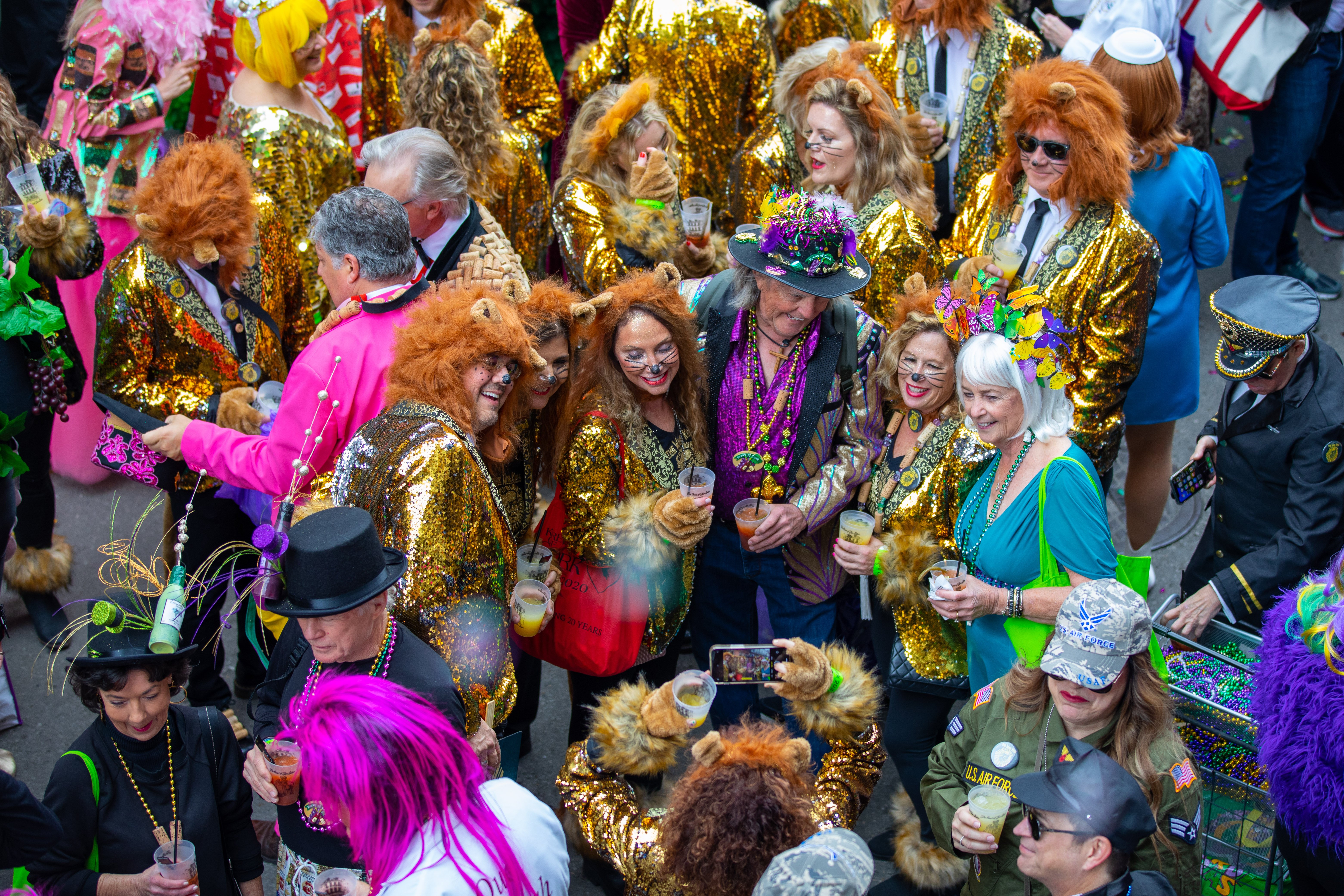 Mardi gras color street