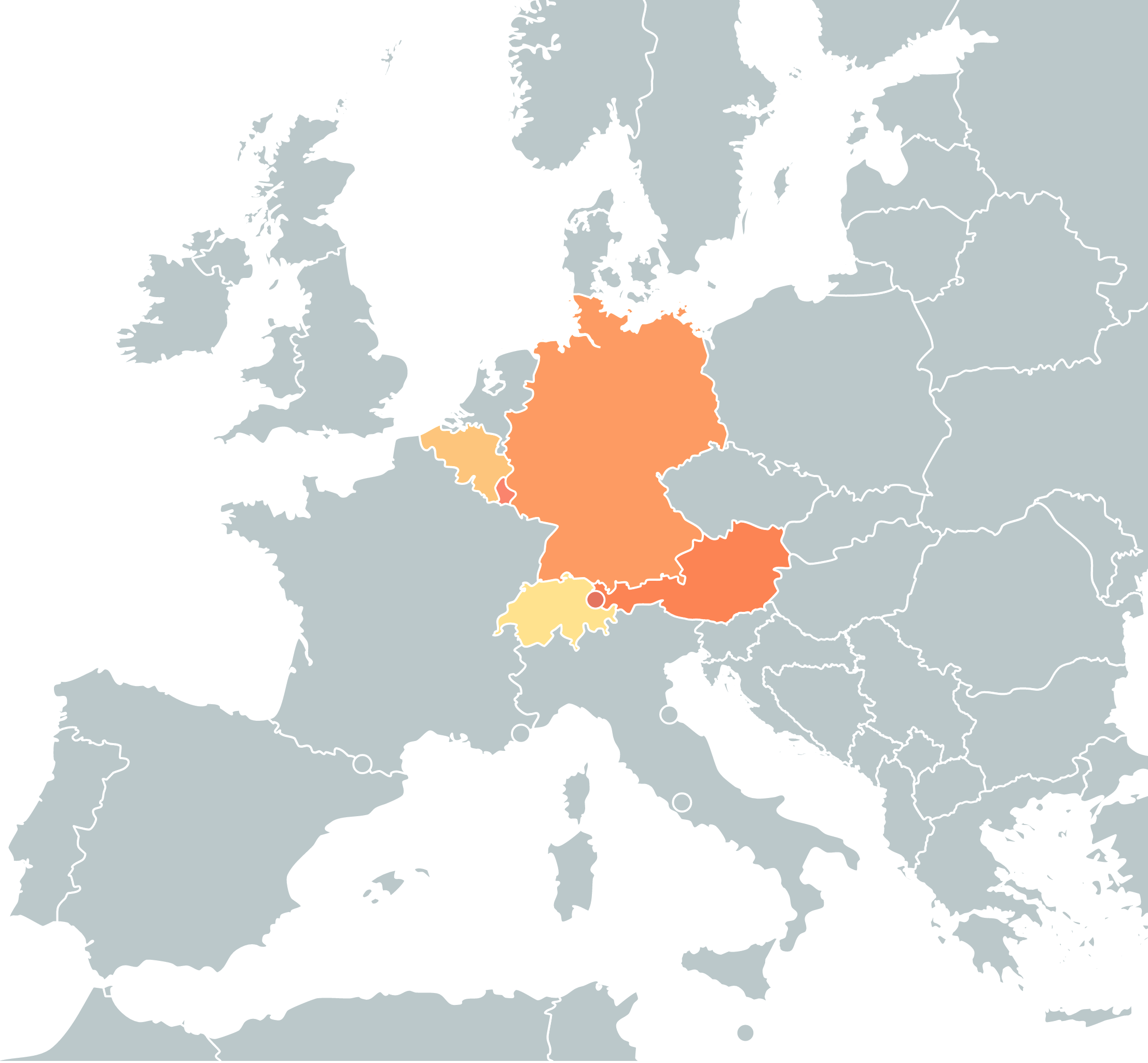 List of all Countries which speak German