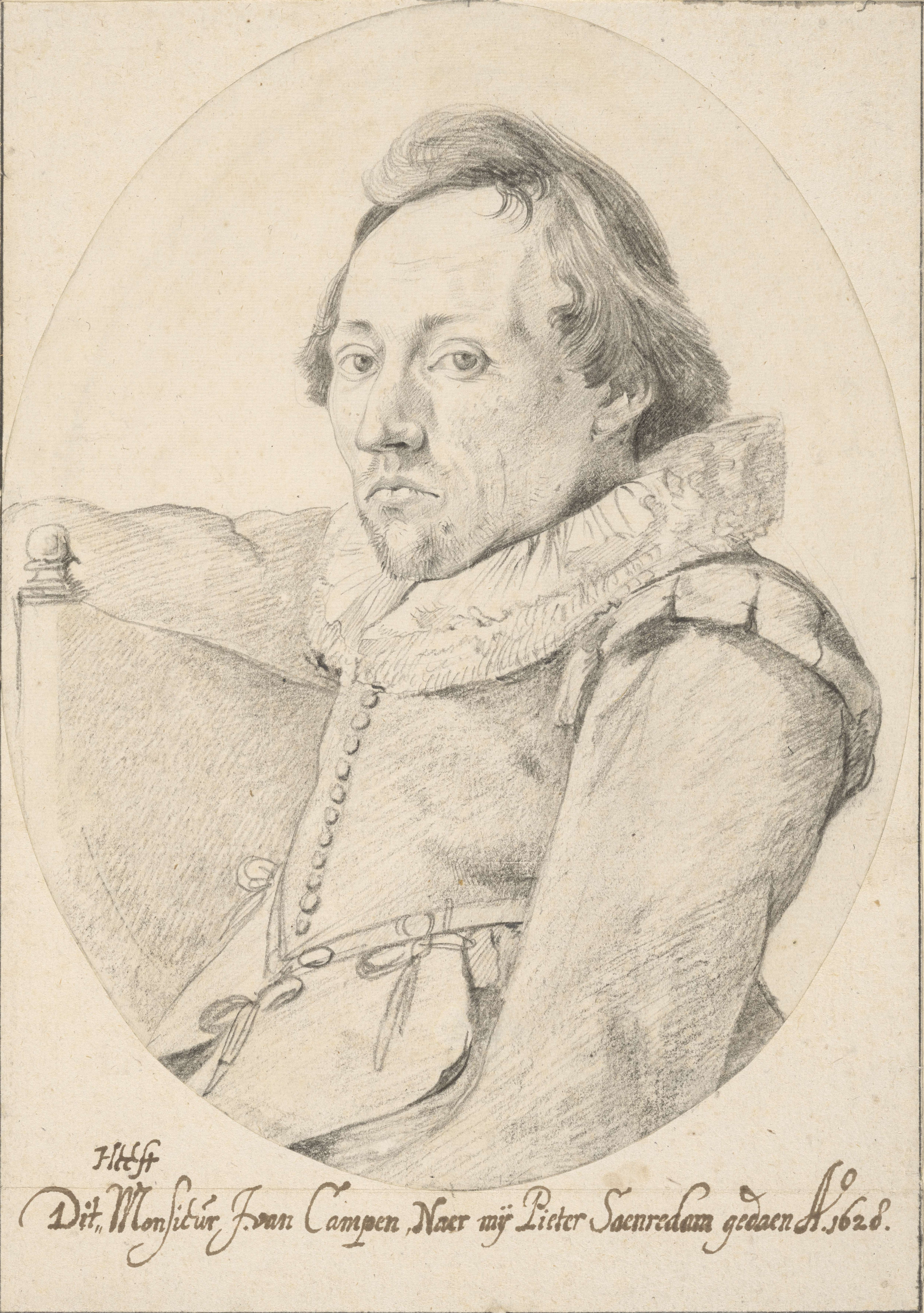 Pieter Saenredam in 1628 by [[Jacob van Campen]]