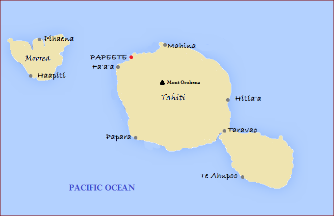 Таити на карте мира. Остров Таити на карте Австралии. Карта Таити на карте мира.