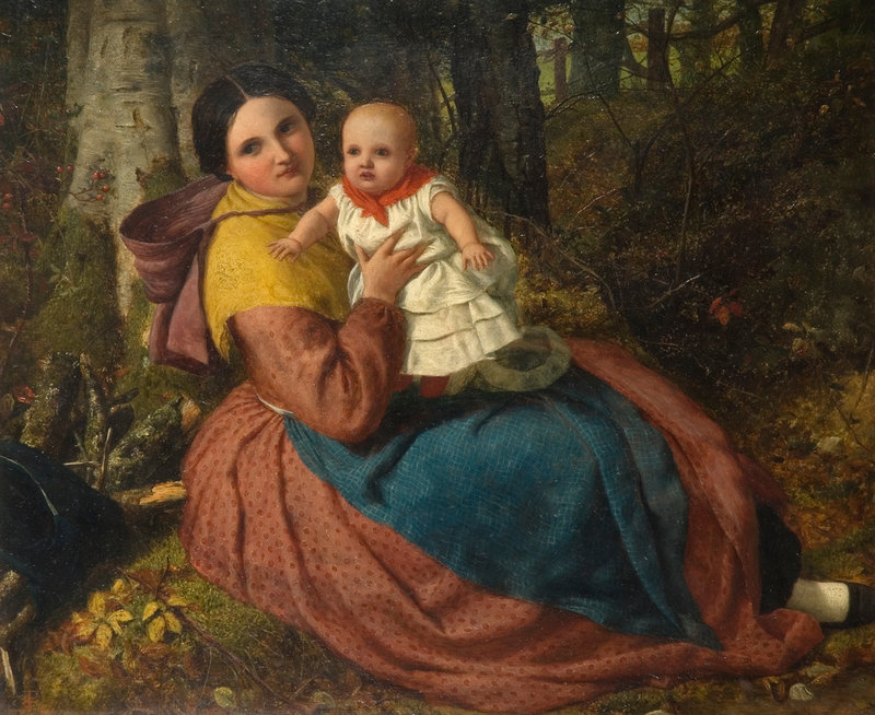 The Artist's Son and Nurse - Frederick Richard Pickersgill.jpg