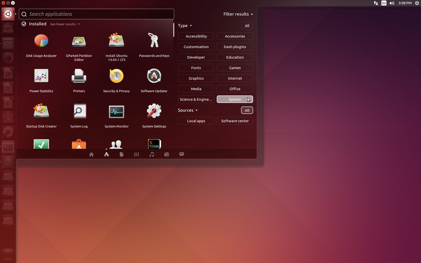 Desktop environment linux