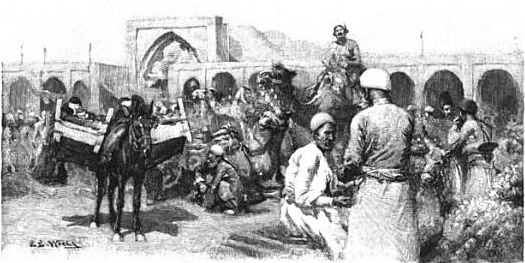 Illustration of a Grain market in Tehran in 1893 from Harpers Magazine. Grain markets have been important centers of commerce in many parts of the world for the last 500 years.