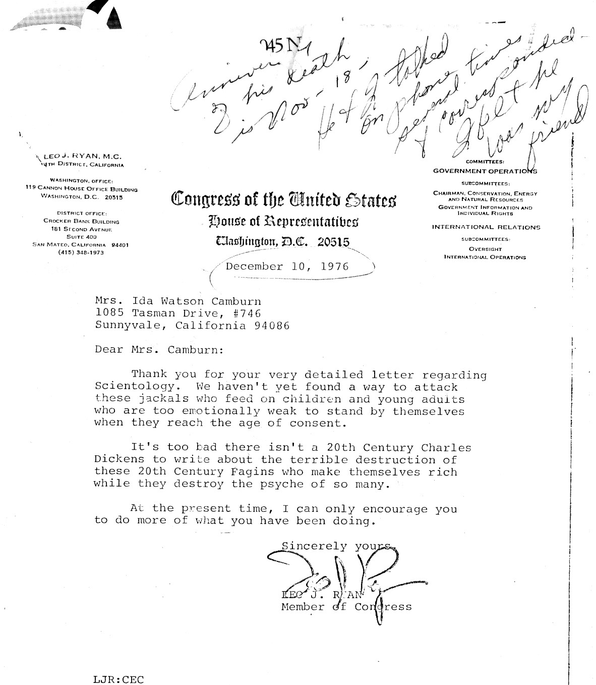 1976_Congressman_Leo_Ryan_letter_to_Ida_Camburn.jpg