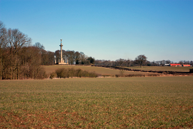 File:Across the fields to the monument - geograph.org.uk - 1745294.jpg