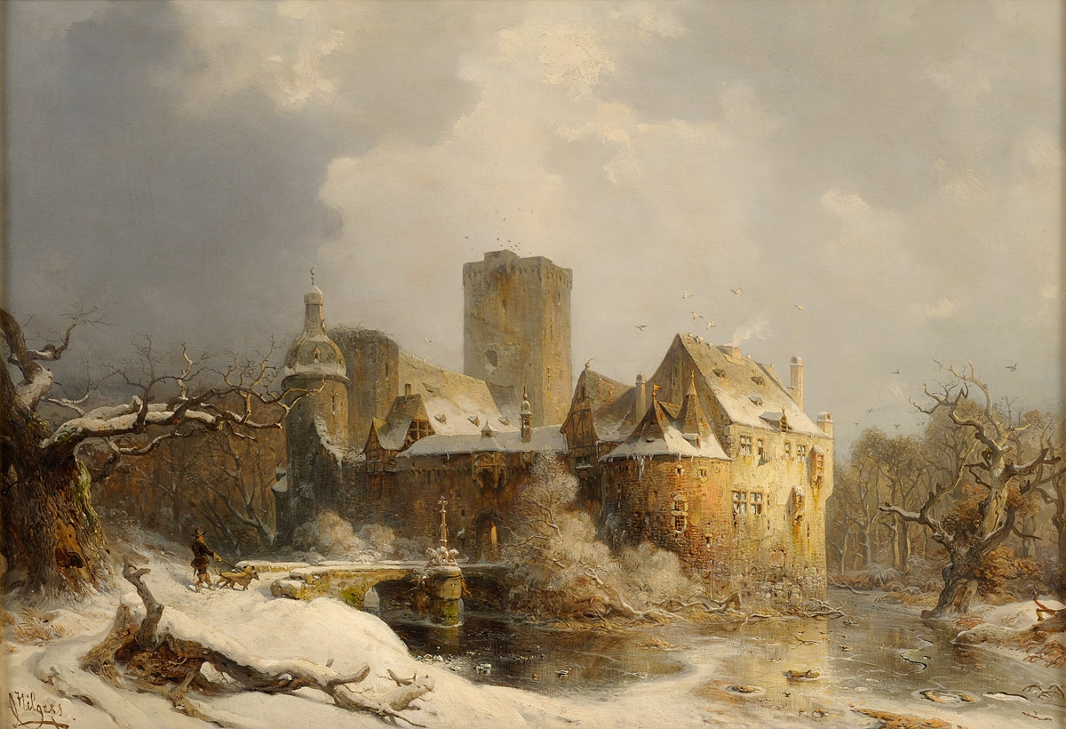 Carl Hilgers Winterliches Wasserschloss.jpg