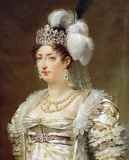 Portrait of  Marie-Thérèse Charlotte, Duchess of Angoulême, 1816, by Antoine-Jean Gros.