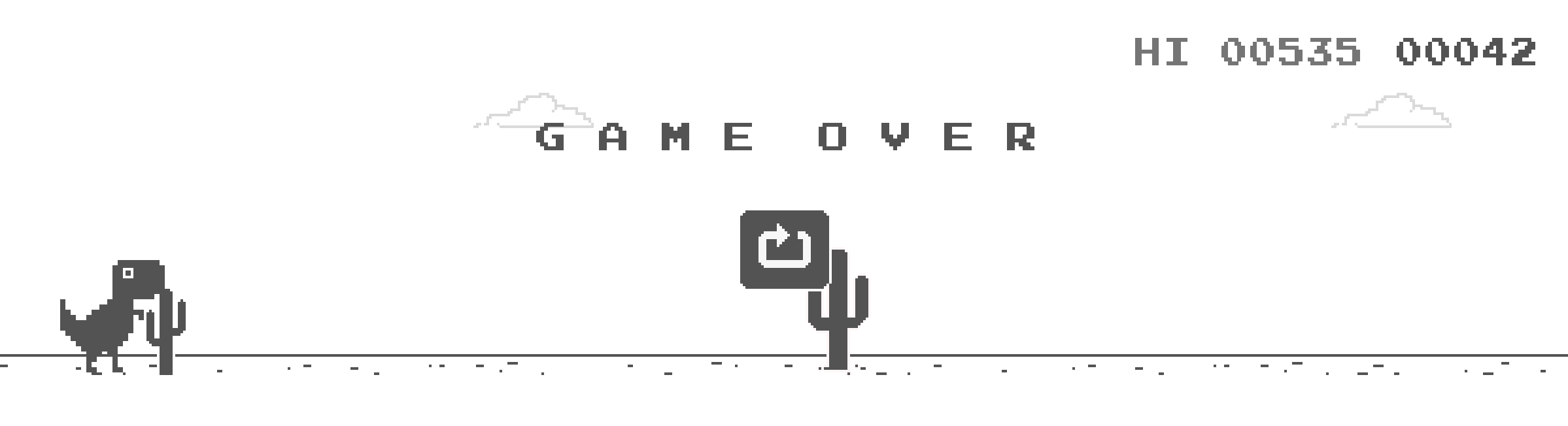 Файл:Dinosaur gameover.png — Википедия