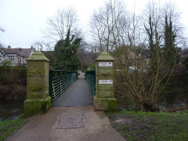 File:Footbridge over the River Derwent, Matlock - geograph.org.uk - 1639116.jpg