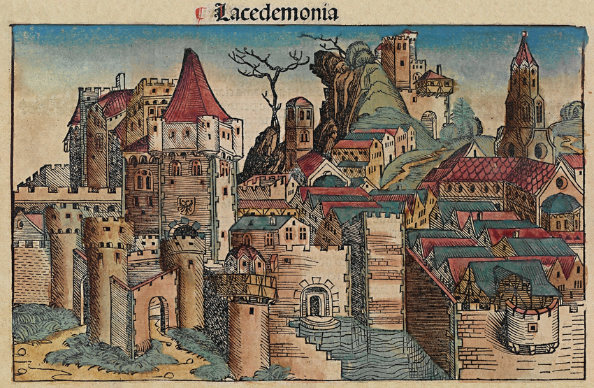 Как назывались средневековые города. Нюрнбергская хроника 1493. Nuremberg Castle гравюра.
