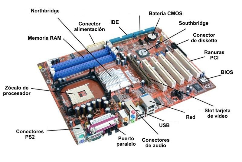 Conector alimentacion placa base