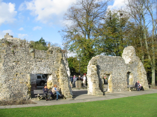 Walls of Blackfriars Dominican Friary on the banks of the Arun - geograph.org.uk - 1019484