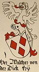 Coat of arms Walther von der Dick.jpg