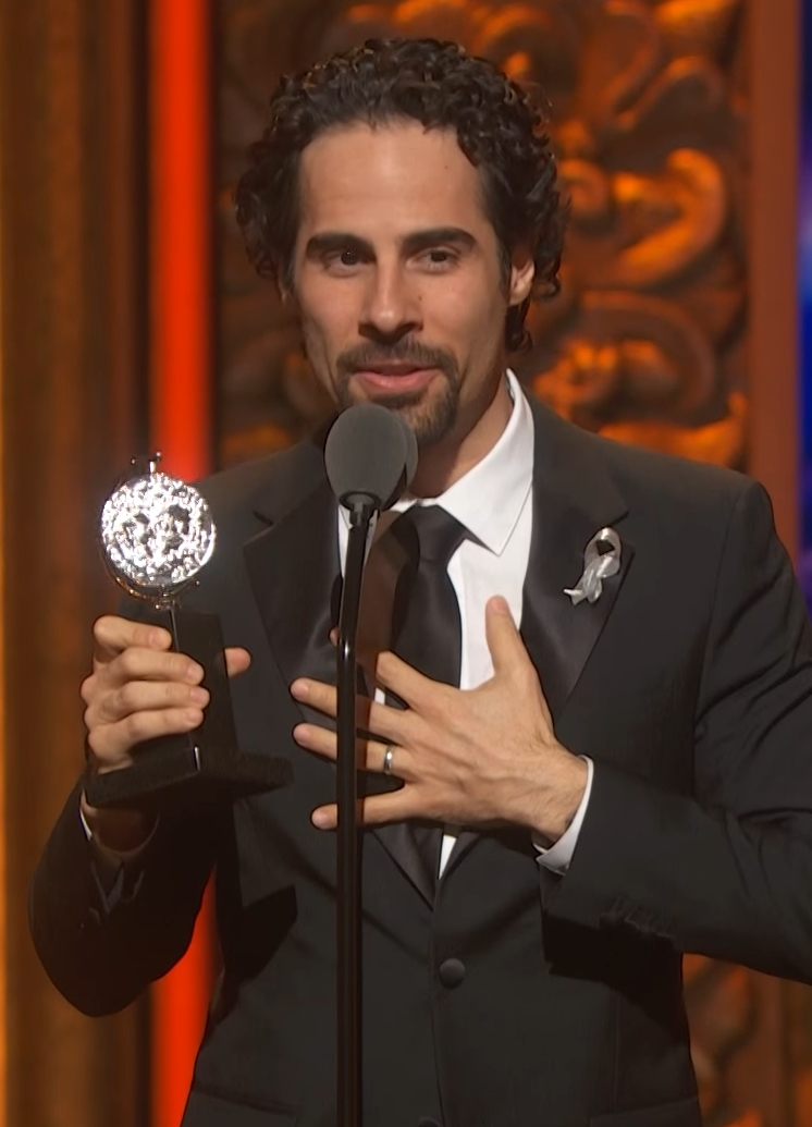 Lacamoire accepting his 2016 Tony Award