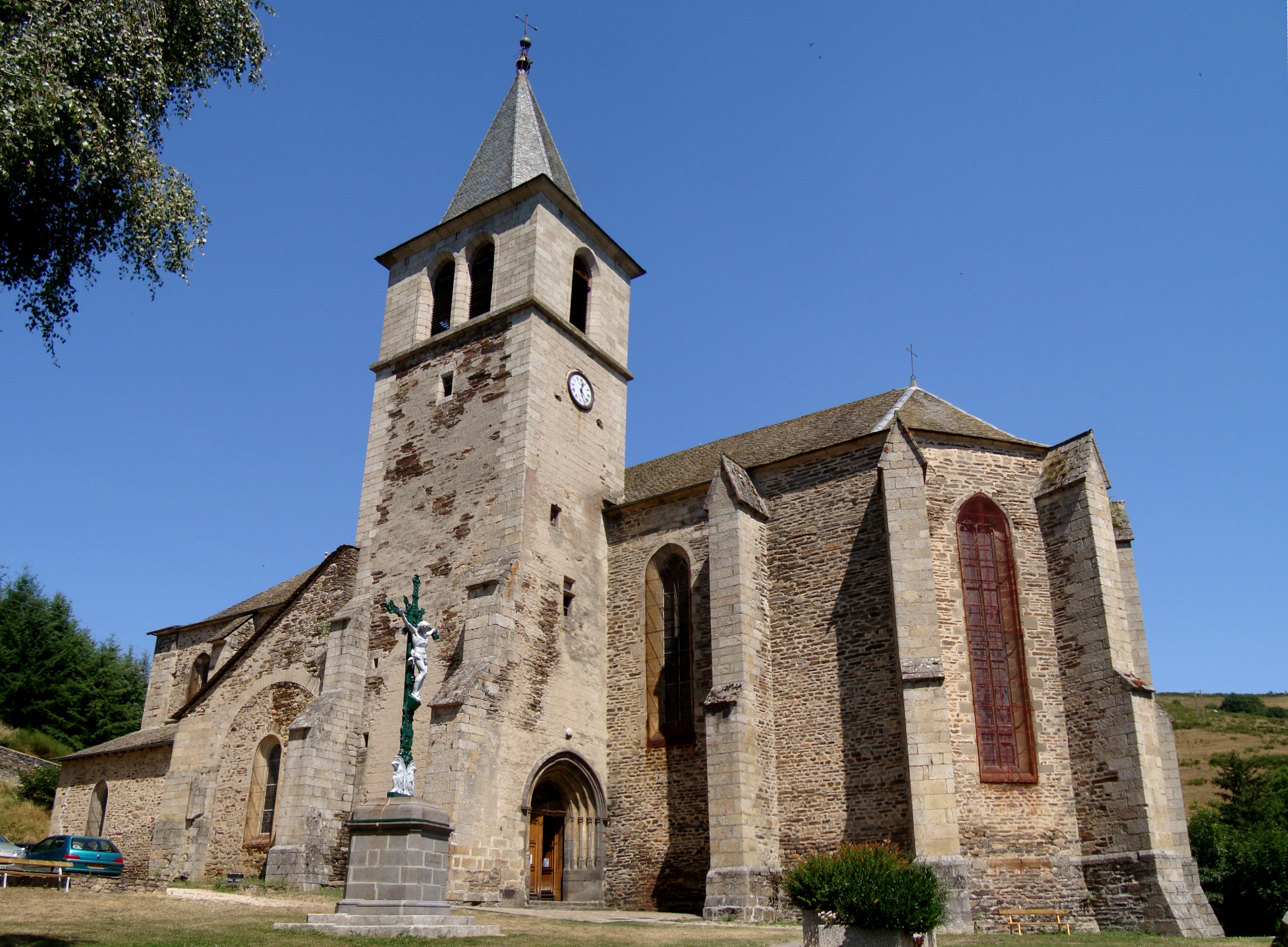 Eglise Saint-Martin Saint-Blaise  France Auvergne-Rhône-Alpes Cantal Chaudes-Aigues 15110