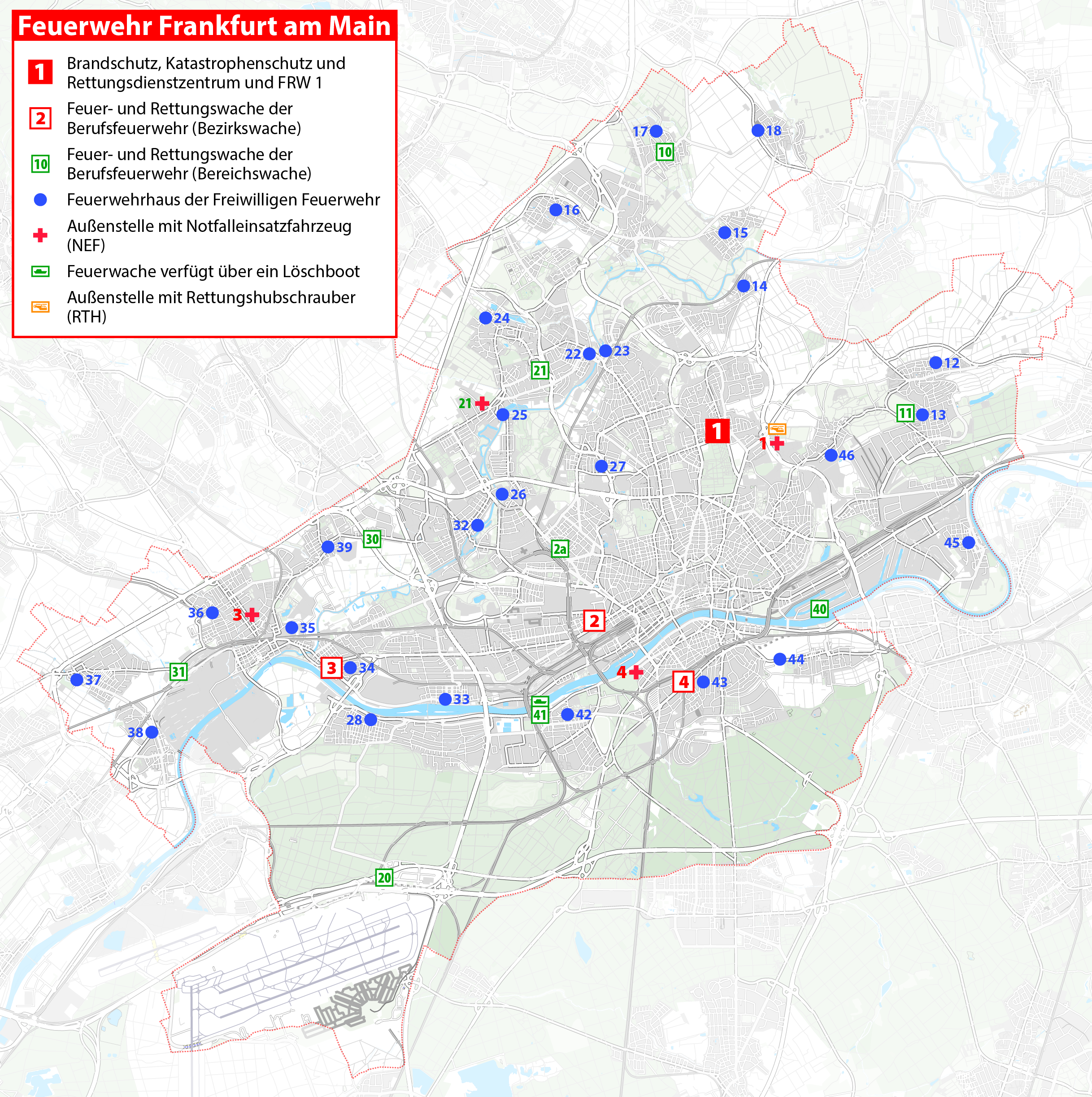 Datei Karte Der Feuerwehr In Frankfurt Am Main Png Wikipedia