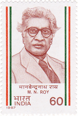 Roy on a 1987 stamp of India