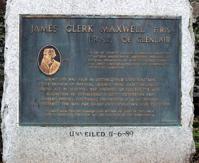 File:Memorial to James Clerk Maxwell - geograph.org.uk - 650187.jpg