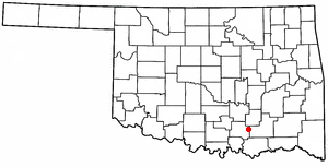 Wapanucka is a town in northeastern Johnston County, Oklahoma, United States. The population was 438 at the 2010 census, a 1.6 percent decrease from the figure of 445 in 2000. It is about 20 miles (32 km) northeast of Tishomingo. The town name refers to the Delaware Nation and means 