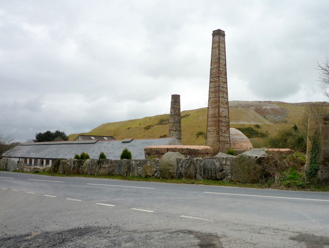 Old china clay works at Carbis