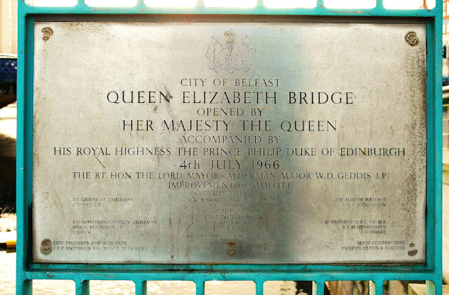 File:Plaque, Queen Elizabeth Bridge, Belfast - geograph.org.uk - 1625983.jpg