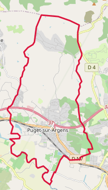 Puget-sur-Argens - Localizazion