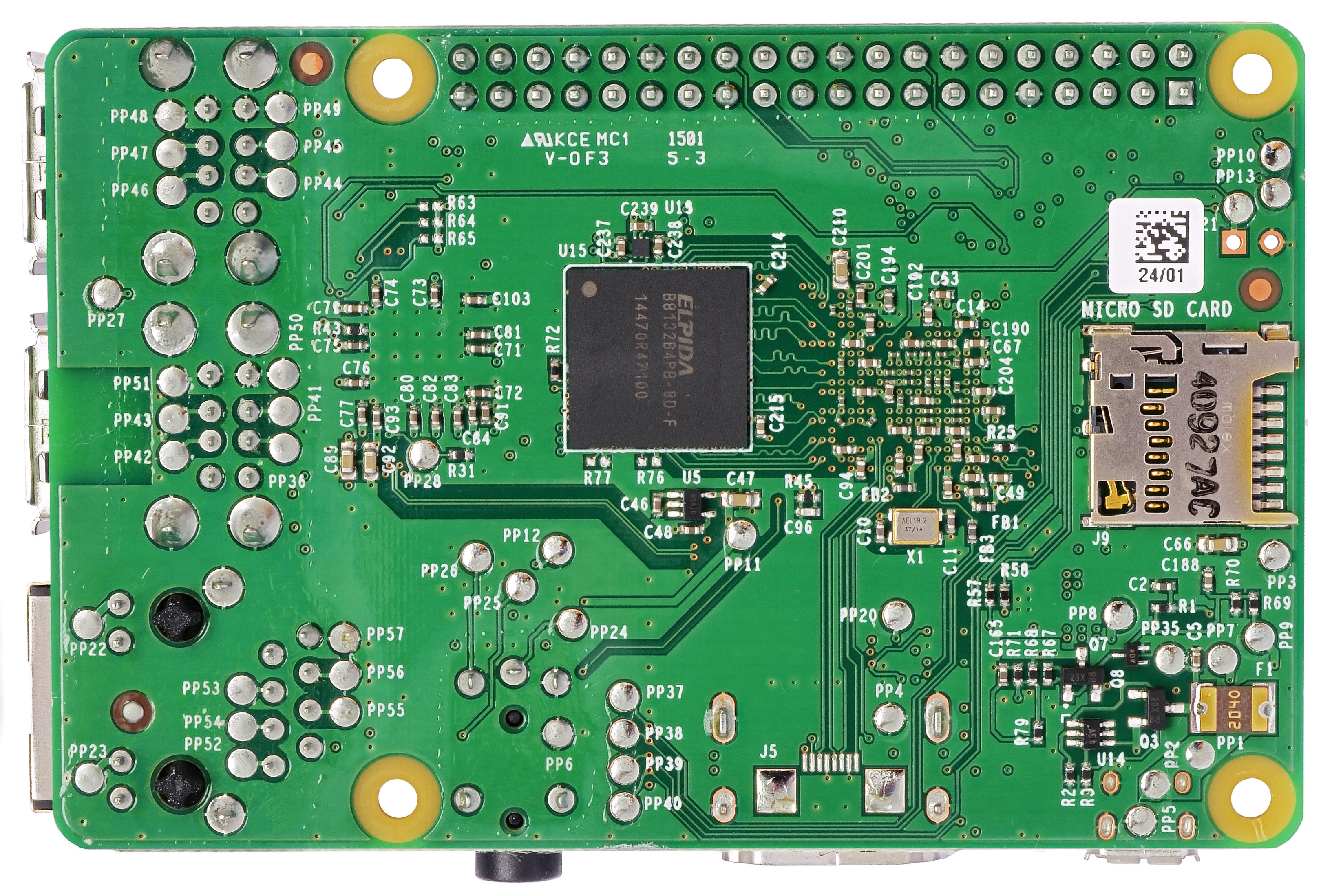 File:Raspberry Pi 2 Model B v1.1 underside new (bg cut out