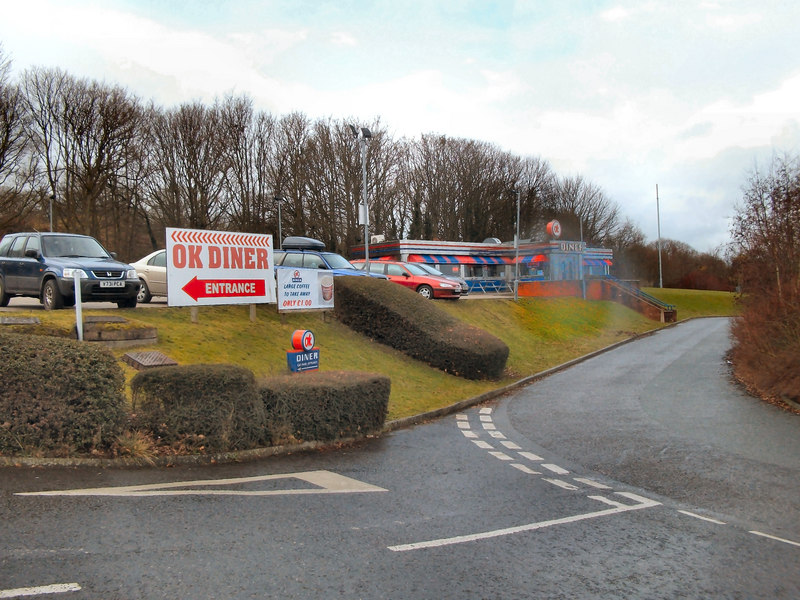 File:Service area, A55 westbound - geograph.org.uk - 1716435.jpg
