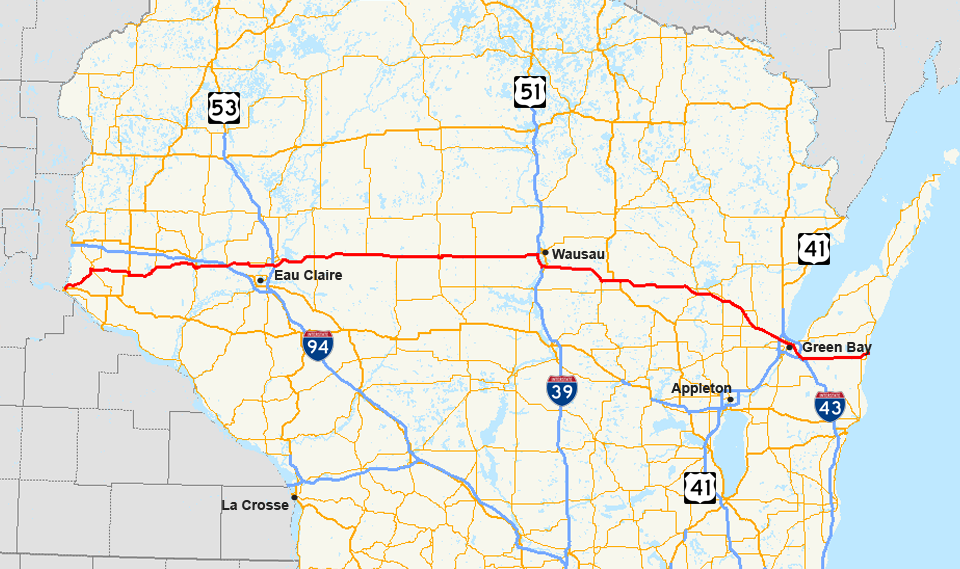 Wisconsin Highway Map With Exit Numbers File:wis-29-Map.png - Wikimedia Commons