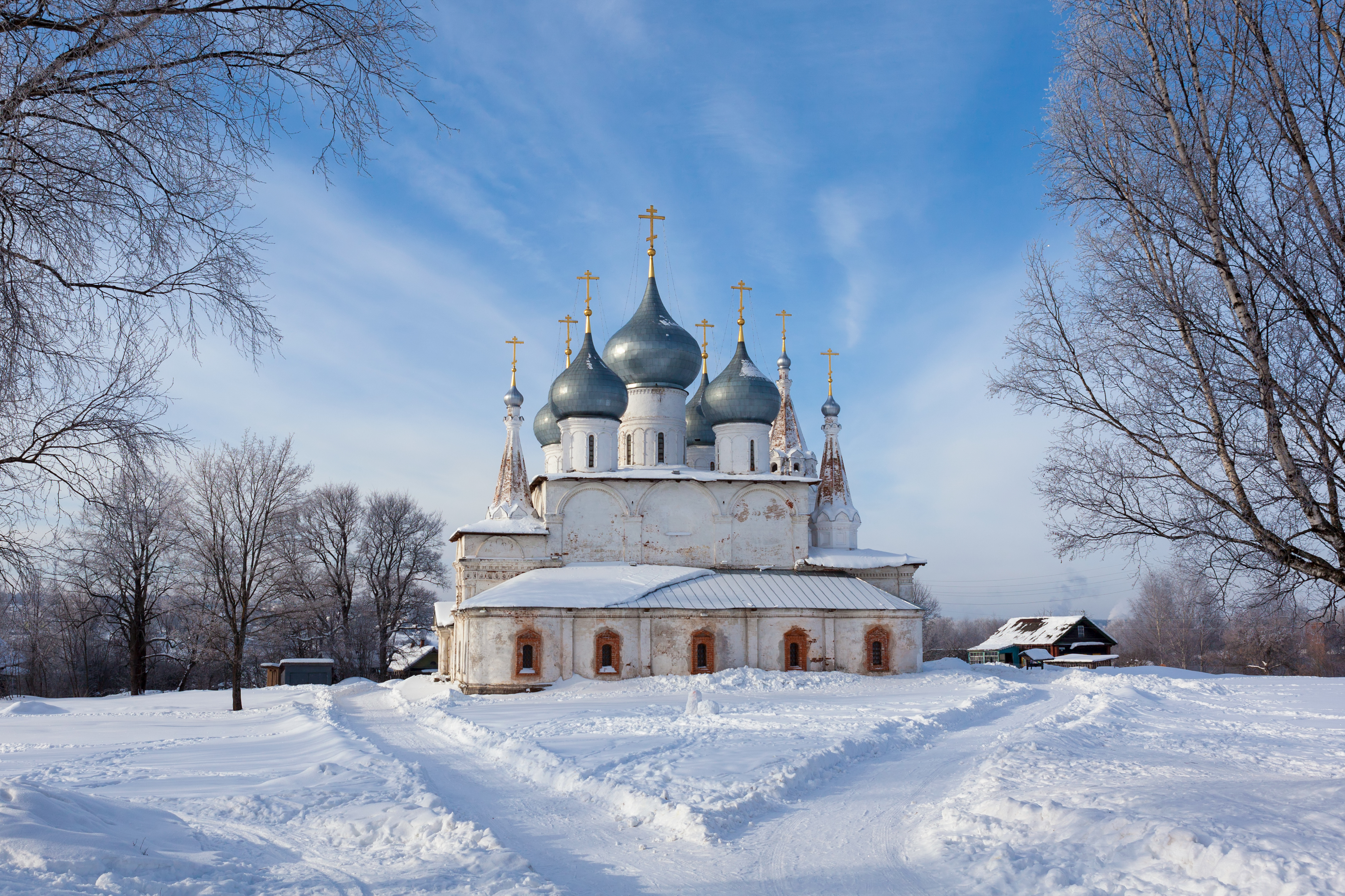 церкви и храмы россии зимой