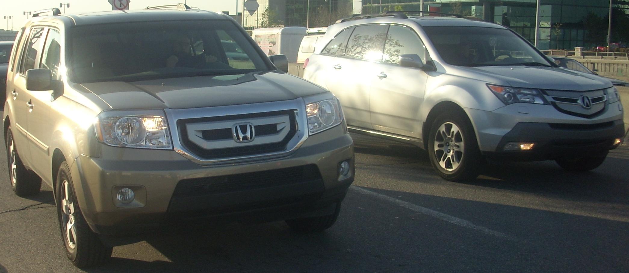 File 09 Honda Pilot Ex 07 09 Acura Mdx Jpg Wikimedia Commons