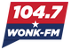 104-7 WONK-FM logo (WWDC-HD2 & W284CQ) 2020.png