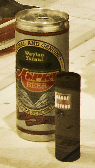 Aspen beer, a fictional brand from the 1979 film Alien