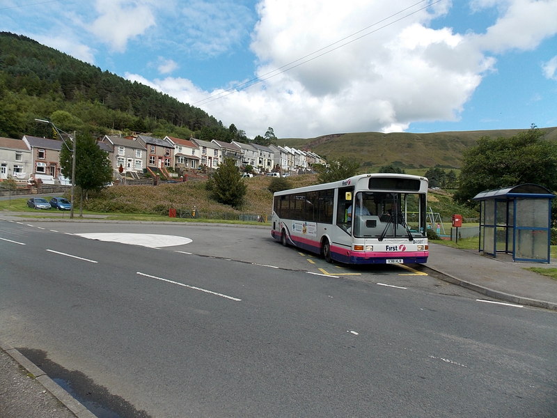 File:First bus at Blaengarw terminus - geograph.org.uk - 4128359.jpg