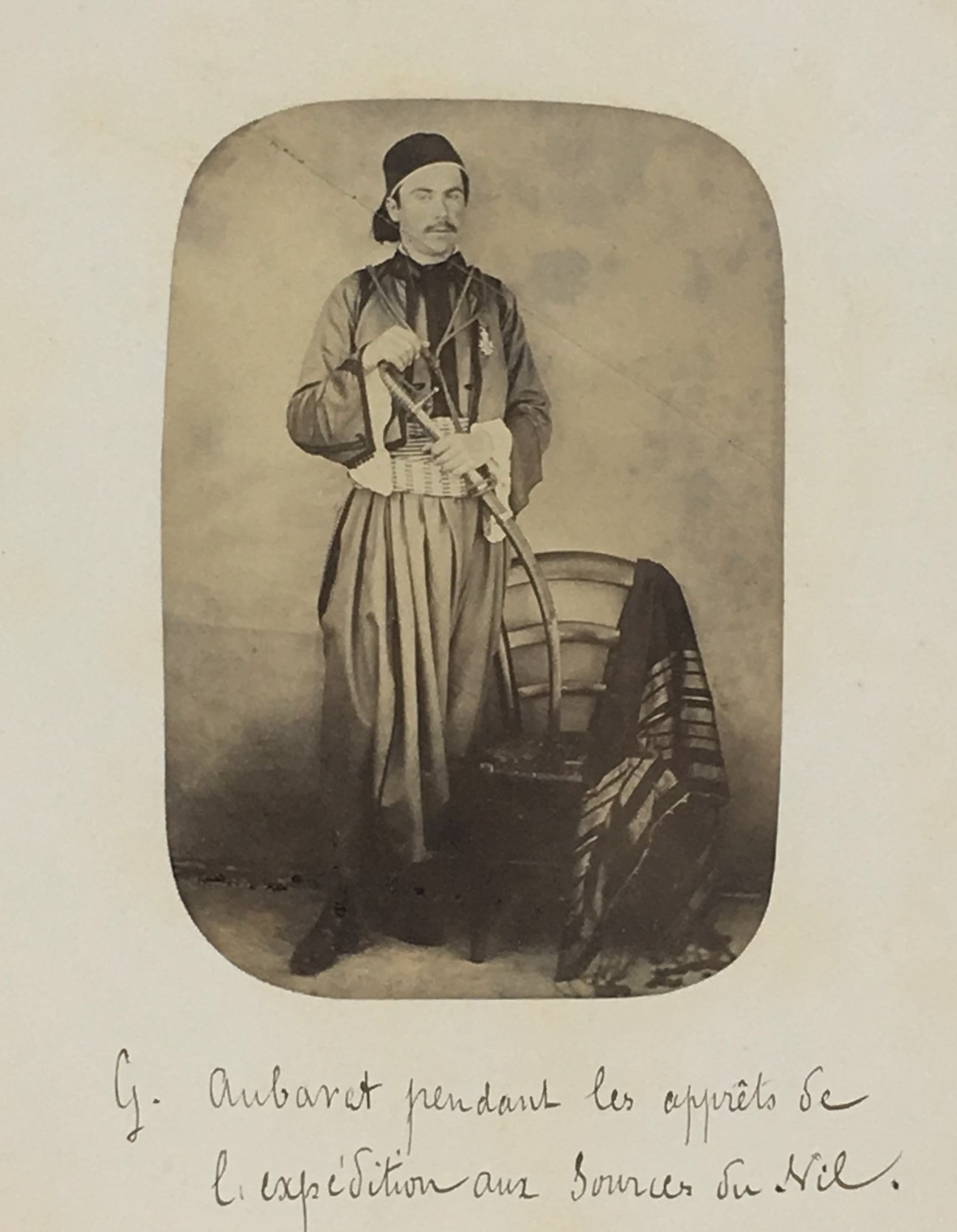 Gabriel Aubaret in an oriental costume