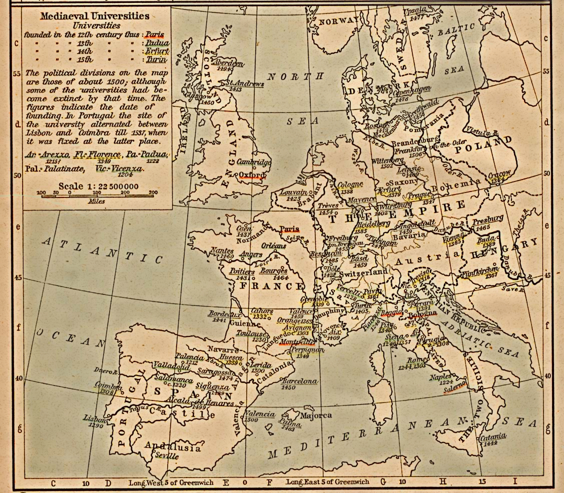 Chronologie Des Plus Anciennes Universités Wikipédia