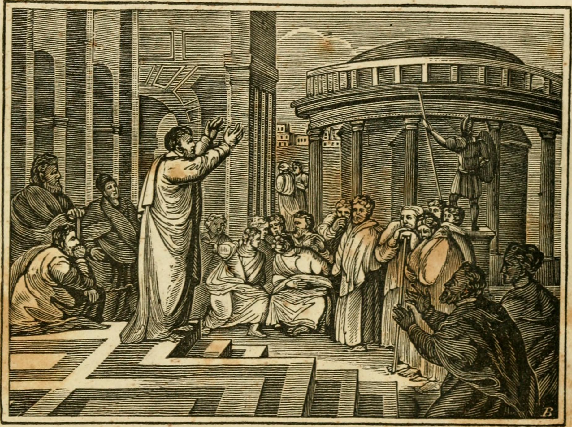 apostle paul preaching in synagogue