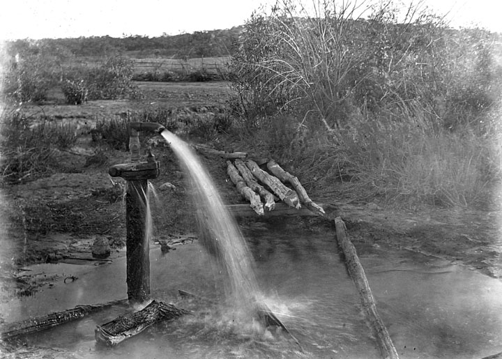 File:Queensland State Archives 3279 Bingara Bore Dyneror Downs c 1910.png