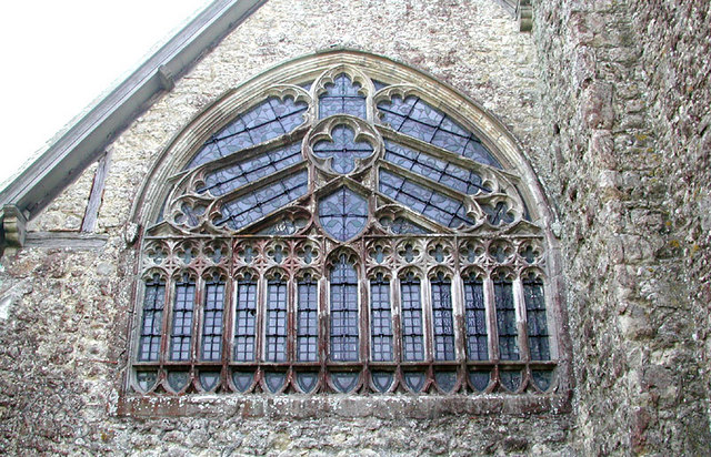 File:St John the Baptist, Mersham, Kent - West window - geograph.org.uk - 325342.jpg