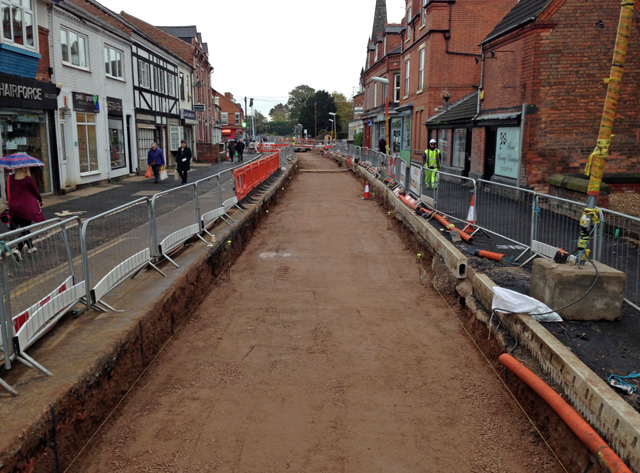 File:Trackbed takes shape - geograph.org.uk - 3739530.jpg