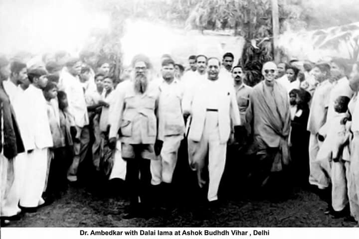 File:Dr. Babasaheb Ambedkar with Dalai Lama at Ashoka Buddha Vihar Delhi.jpg