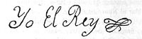 Ferdinand VI av Spanias signatur